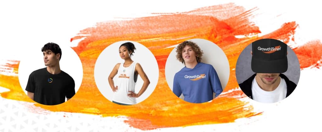Growthtime gear with apparel, fitness wear, shop, active wear